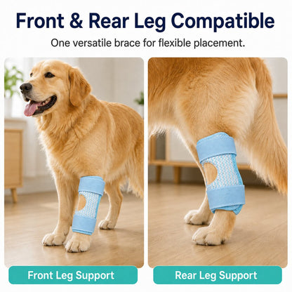 Ortekor Dog Knee Support Brace for Front & Rear Legs - Adjustable Joint Support Sleeve for Senior Dogs, Active Dogs & Everyday Mobility Assistance