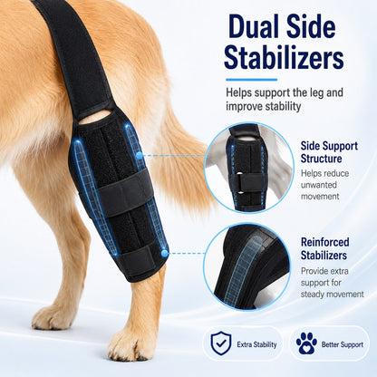 Ortekor Adjustable Dog Leg Support Brace for Daily Walks - Support for Weak Front or Hind Legs