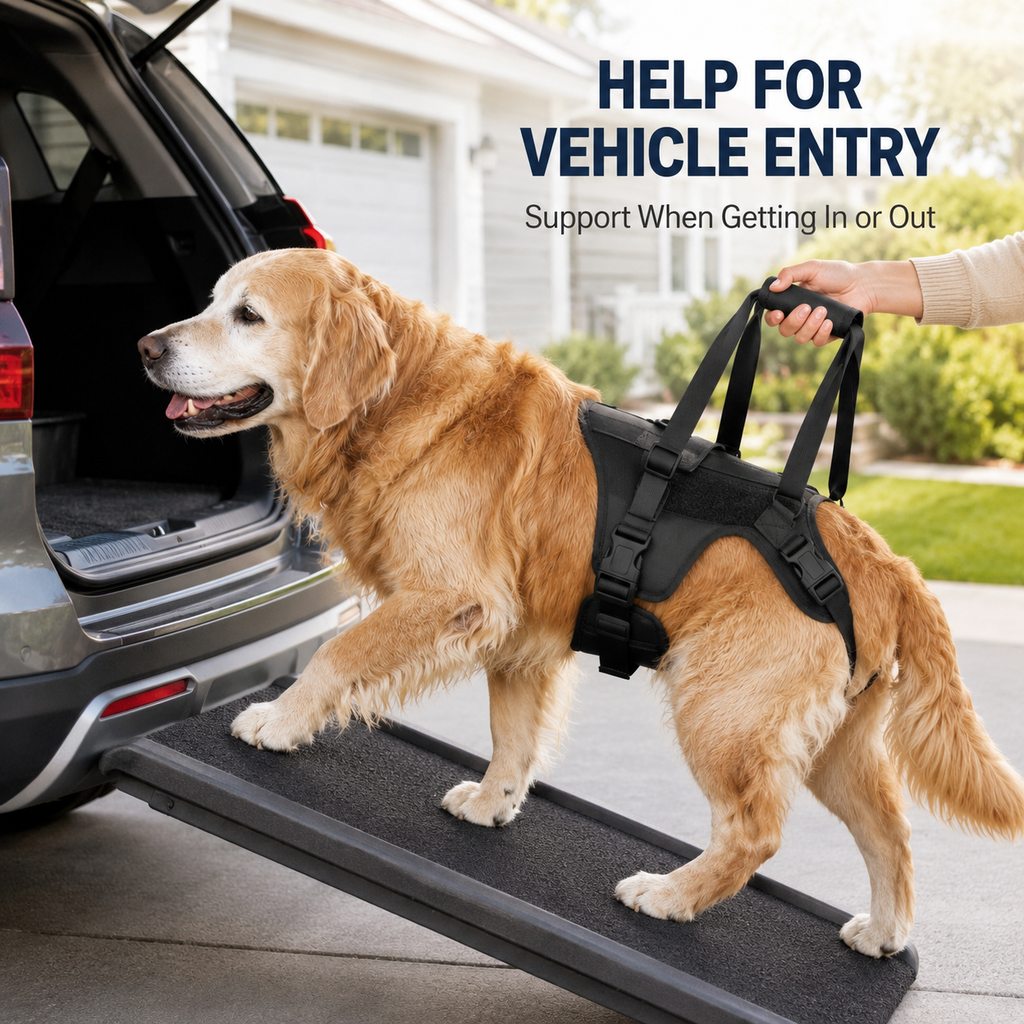 Ortekor Full-Body Dog Lift Support Harness for Stairs, Cars & Limited Mobility