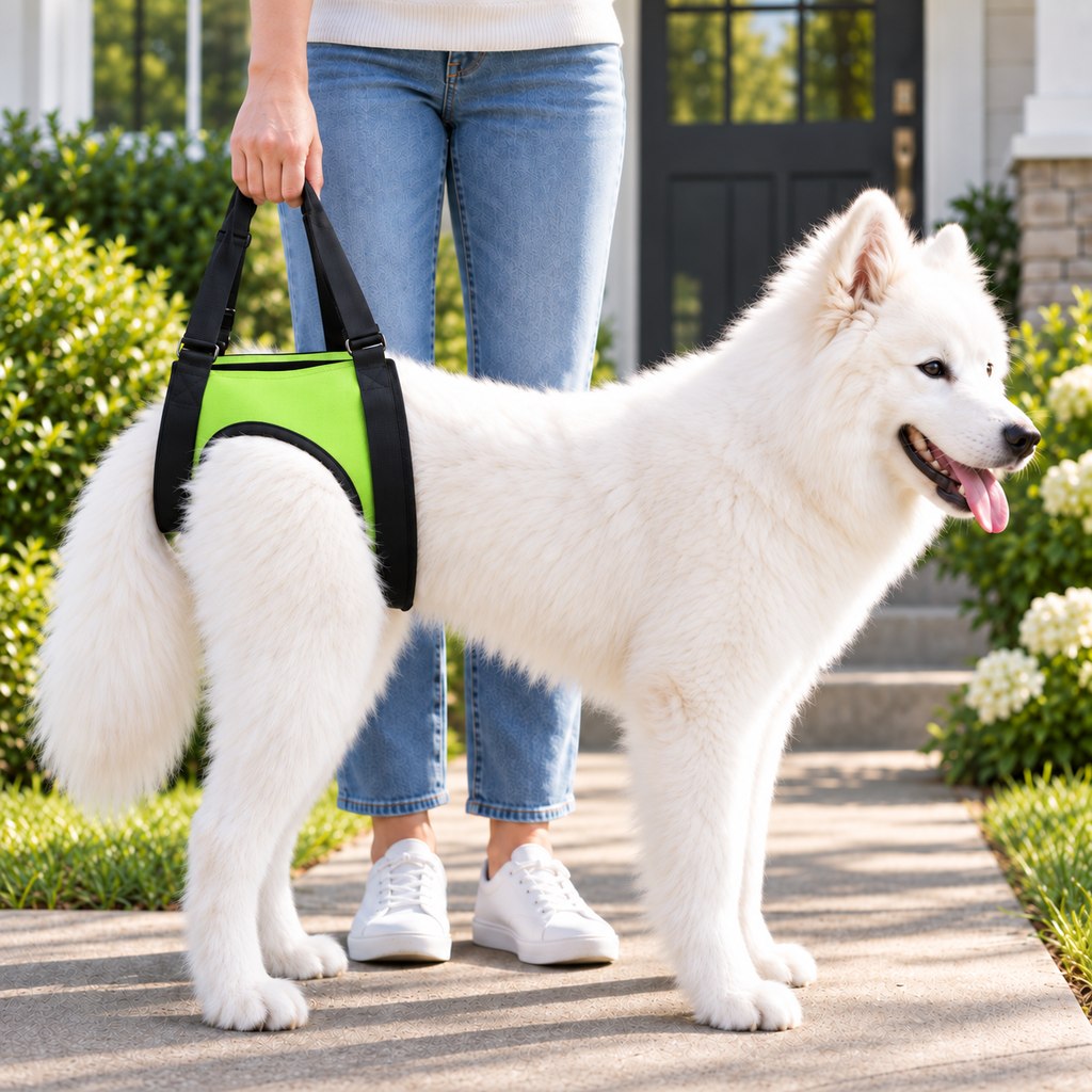 Ortekor Dog Mobility Lift Harness for Senior & Limited-Mobility Dogs - Front, Rear & Full Support for Stairs, Cars & Daily Walking