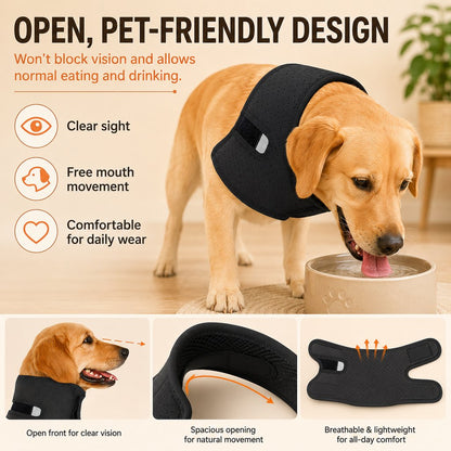 Ortekor Dog Neck Brace for Post-Surgery Recovery & Daily Neck Support - Soft Adjustable Collar for Comfortable Home Healing