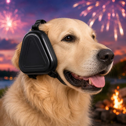 Ortekor Dog Noise Reduction Ear Muffs for Fireworks, Thunderstorms & Travel - Adjustable Hearing Protection for Noise-Sensitive Dogs