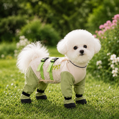 Ortekor Dog Outdoor Protection Suit – Keep Fur Cleaner from Grass, Dirt, Bugs & Wet Ground During Walks