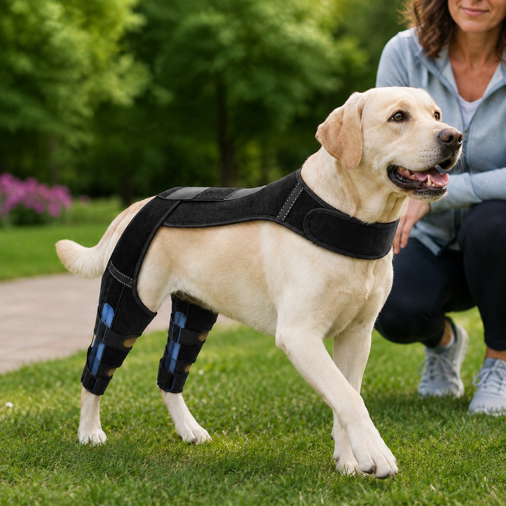 Ortekor Dog Rear Leg Support Harness for Senior Dogs - Dual Hind Leg Mobility Aid for Walking & Standing