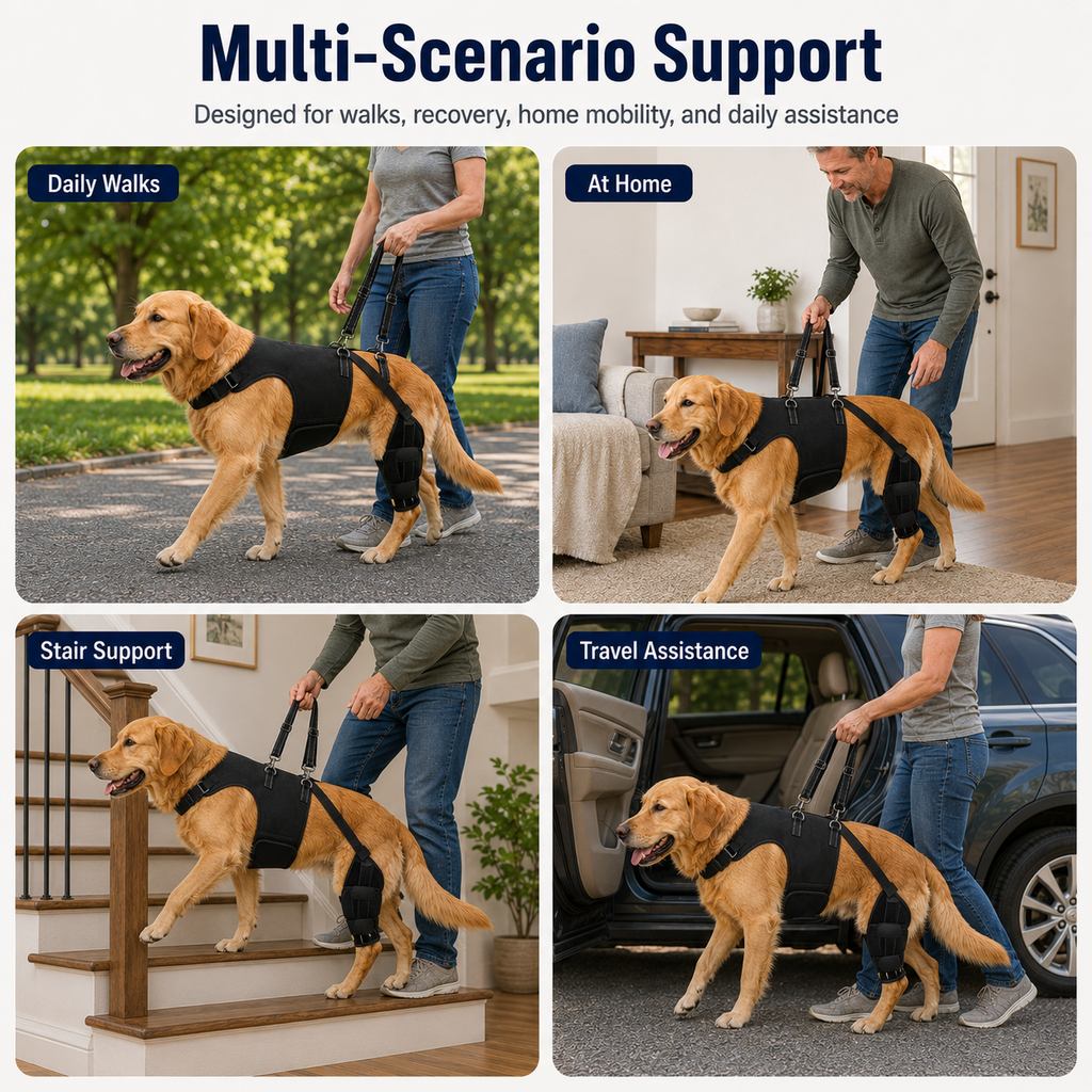 Ortekor Dog Rear Leg Support Harness for Senior Dogs - Walking & Mobility Lift Assistance