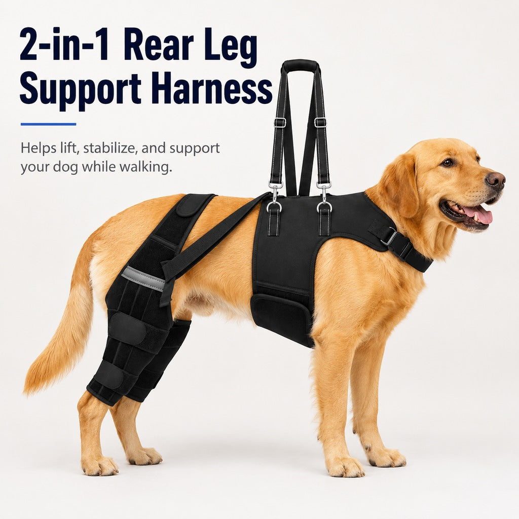 Ortekor Dog Rear Leg Support Harness for Senior Dogs - Walking & Mobility Lift Assistance