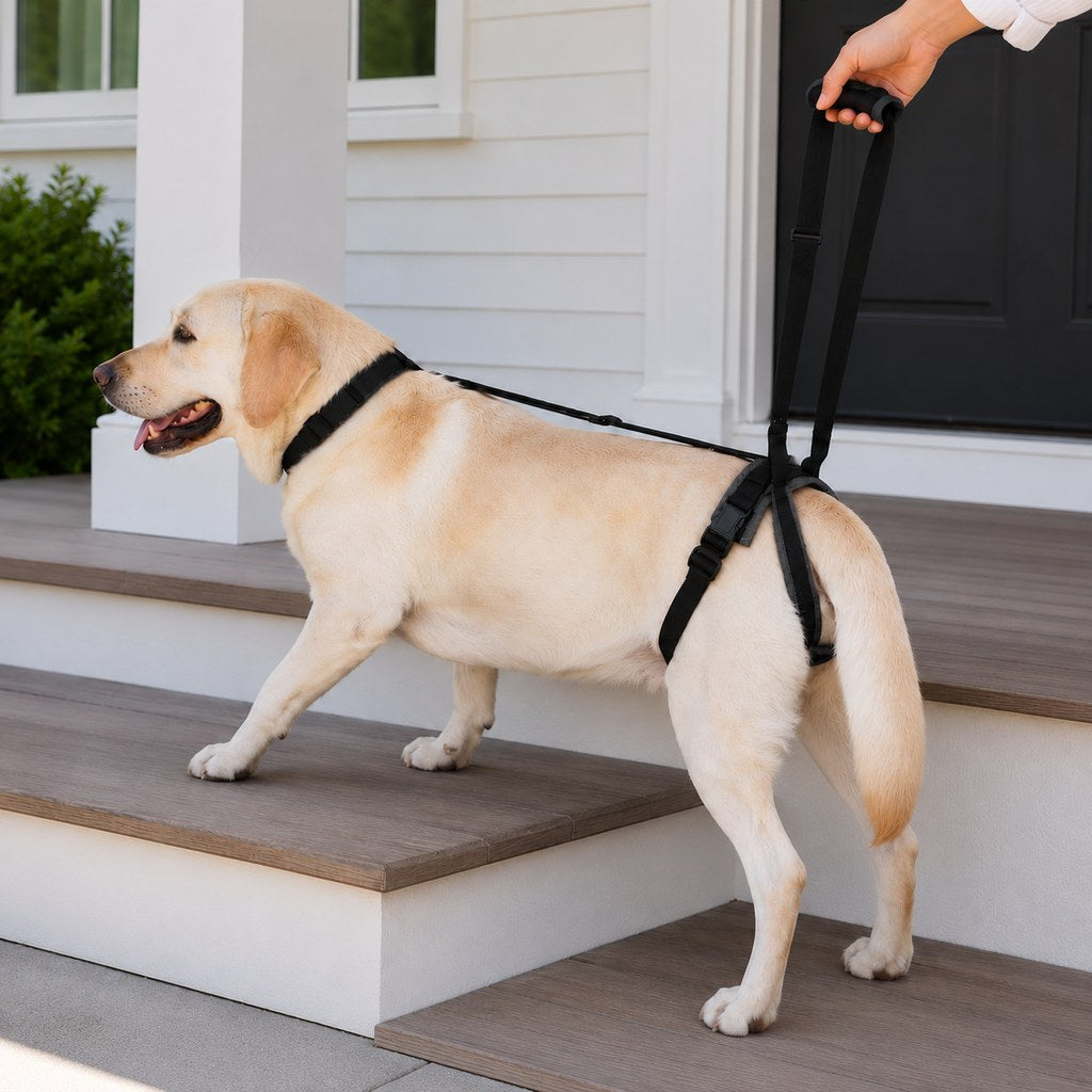 Ortekor Adjustable Dog Rear Lift Support Harness - Hind Leg Assistance for Stairs, Car Entry & Daily Walks