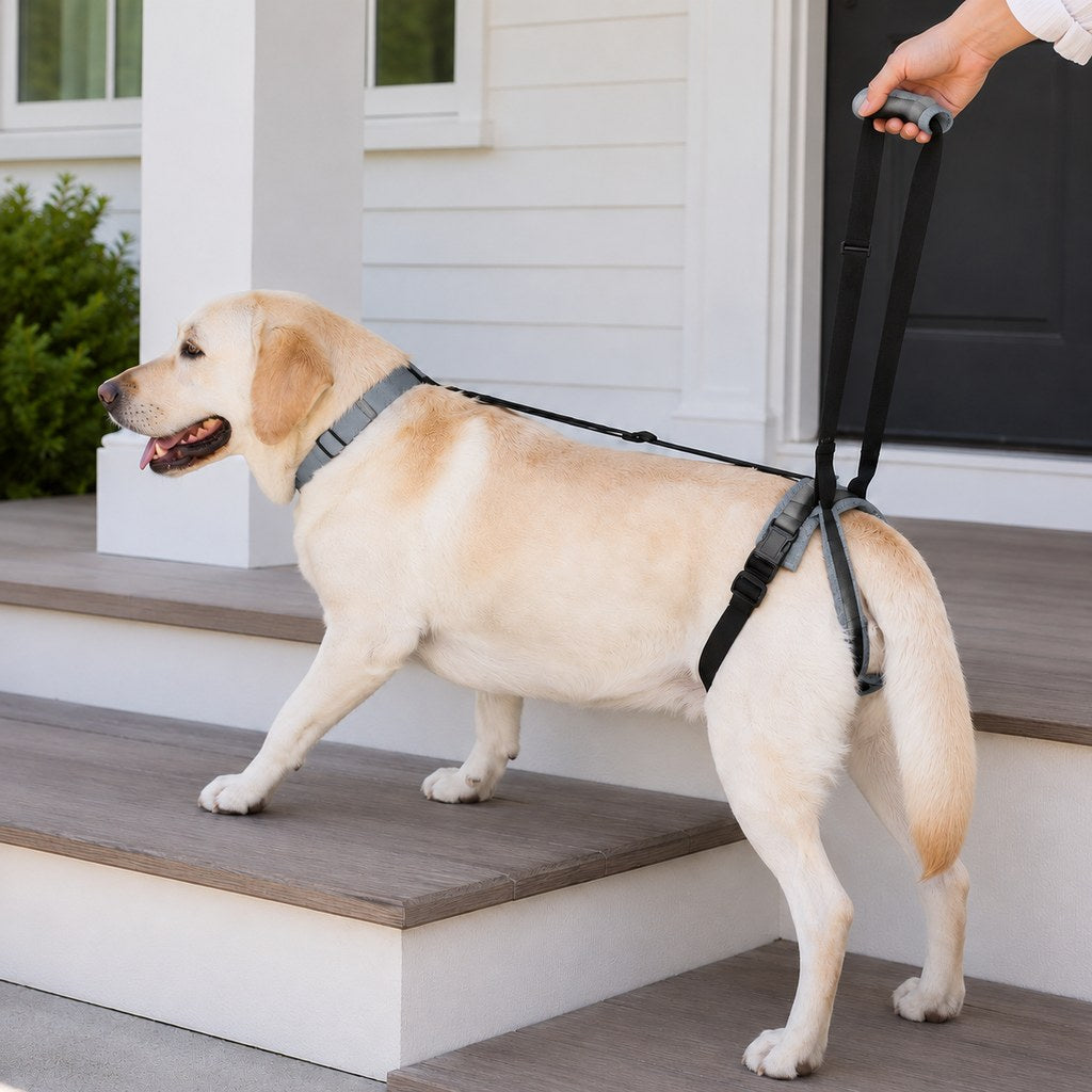 Ortekor Adjustable Dog Rear Lift Support Harness - Hind Leg Assistance for Stairs, Car Entry & Daily Walks