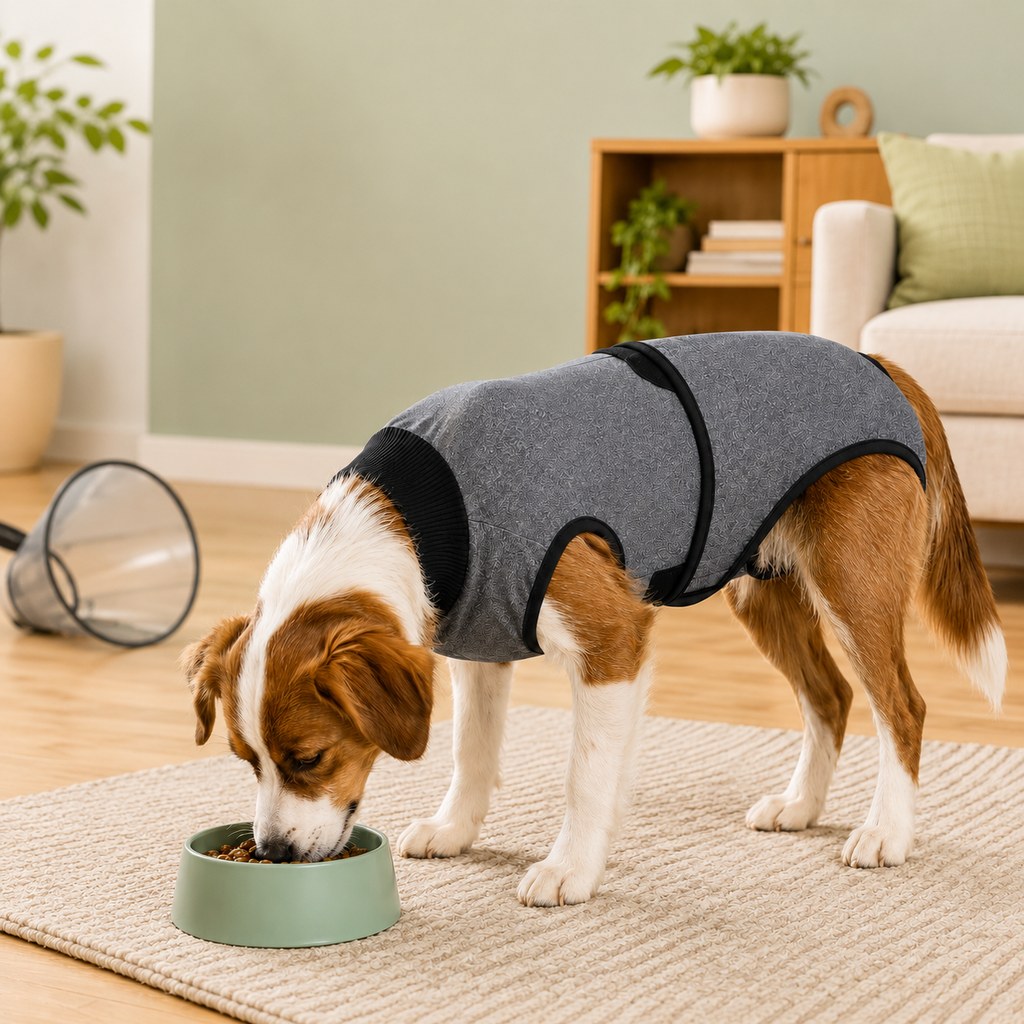 Ortekor Dog Recovery Suit After Surgery - Soft Adjustable Post-Surgery Bodysuit, Comfortable Cone Alternative
