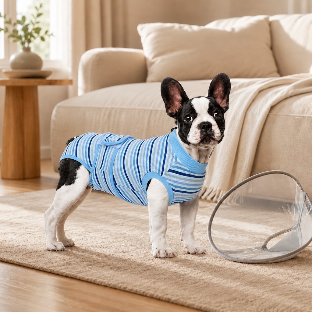 Ortekor Breathable Dog Recovery Suit for Spay & Neuter Recovery, Soft Cone Alternative Onesie to Help Reduce Licking After Surgery