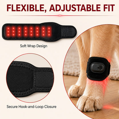Ortekor Rechargeable Dog Red & Near-Infrared Leg Wrap – Cord-Free At-Home Care for Senior Dogs & Post-Activity Comfort