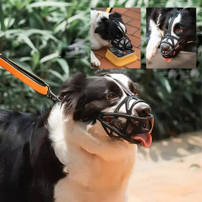 Soft Fabric Dog Muzzle for Training, Vet Visits & Grooming – Breathable Mesh Design for Small to Large Breeds – Adjustable Secure Fit