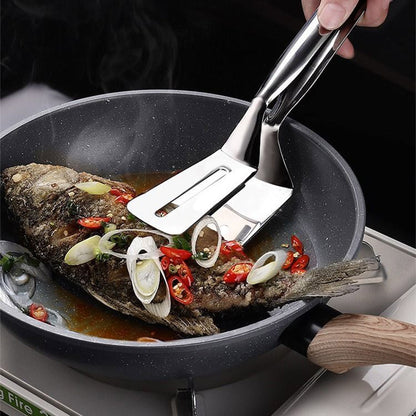 Locking Tongs for Outdoor Grilling – Stainless Steel Flip Cage for Burgers, Steaks, Chicken & Veggies – Non-Slip Food Holder for Charcoal &