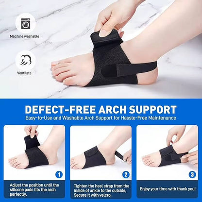 Soft Arch Support Insoles with Gel Cushioning