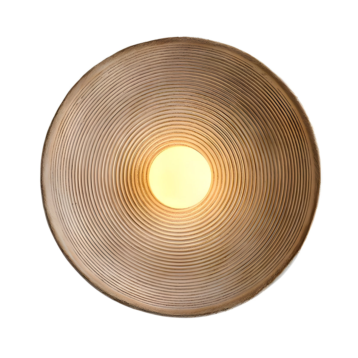 Round Glass Resin Wall Sconce White LED Fixture Bedroom Hallway Living Room Soft Glow Minimalist Mount Ambient Light for Home