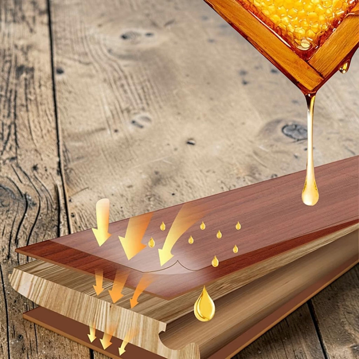 Natural Wood & Leather Conditioning Spray with Beeswax for Furniture, Floors & Surfaces | Non-Toxic Polish