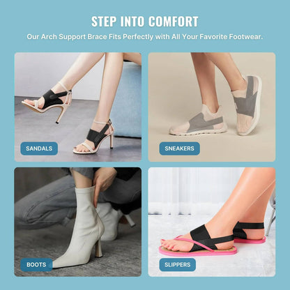 Soft Arch Support Insoles with Gel Cushioning