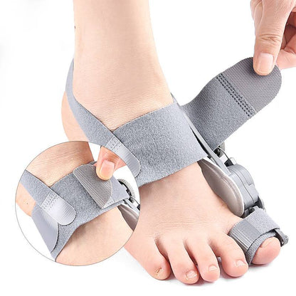 Adjustable Toe Straightener with Hinge System for Hallux Valgus Relief & Foot Alignment – Silicone Spacer for Day & Night Support