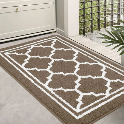Floor Mat for Front Door, Non Slip Door Mat for Indoor and Outdoor Entryway, Dirt Absorbing Welcome Mat for Home