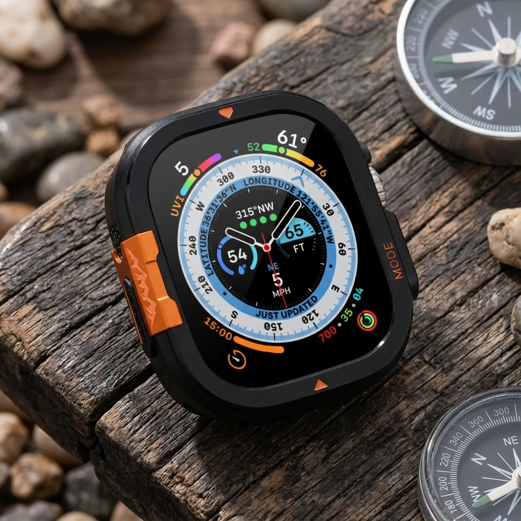 Rugged Metal Bumper Case for Apple Watch Ultra & Series 11/10 – Precision-Fit Display Guard