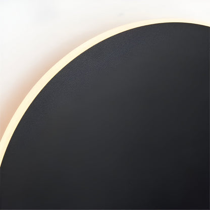 Round LED Sconce 12 in Aluminum Warm Glow for Bedroom Hallway Entryway Modern Minimalist Interior Ambient Lighting Fixtures