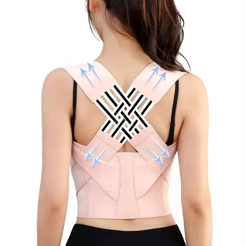 Comfortable Back Support Belt with Padded Shoulder Straps