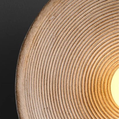 Round Glass Resin Wall Sconce White LED Fixture Bedroom Hallway Living Room Soft Glow Minimalist Mount Ambient Light for Home