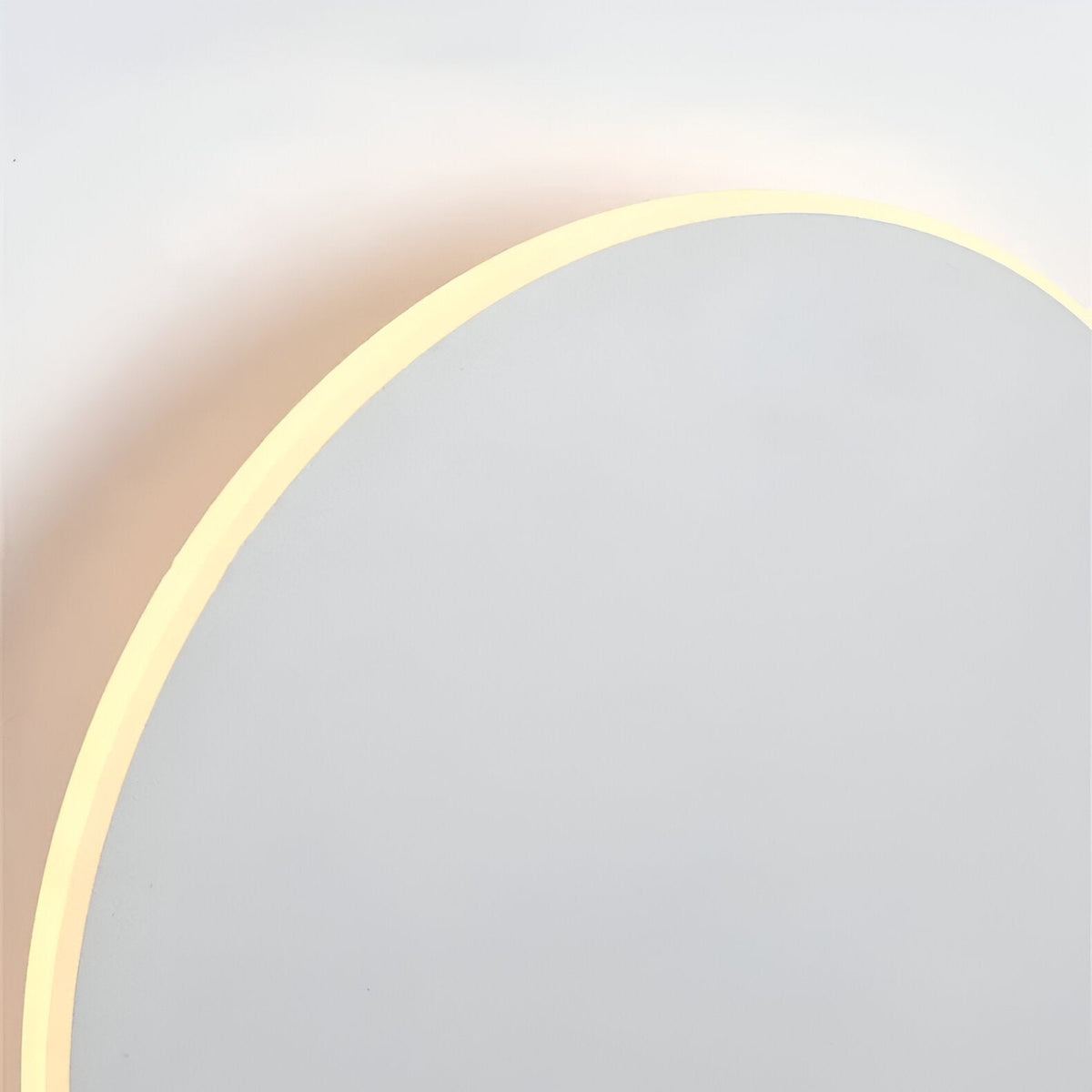 Round LED Sconce 12 in Aluminum Warm Glow for Bedroom Hallway Entryway Modern Minimalist Interior Ambient Lighting Fixtures