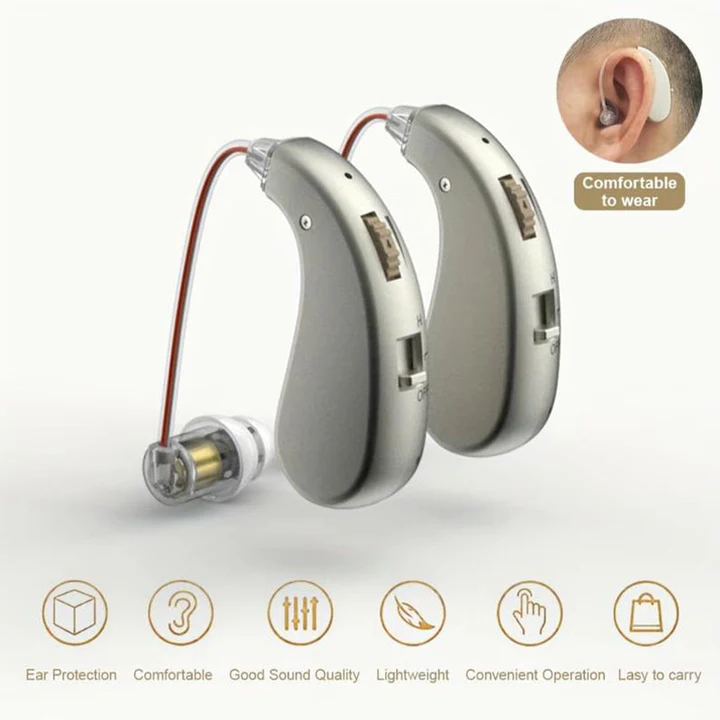 Rechargeable Hearing Aids for Seniors, OTC Bluetooth Hearing Aids with Noise Reduction, In Ear Hearing Aid for Adults
