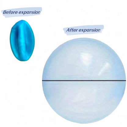 Inflatable Transparent Play Ball 3-Pack for Kids Outdoor Indoor Pool Yard Games Bounce Toss Kick Backyard Fun Water Air Fill Portable