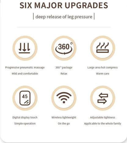 Portable Electric Massage Wrap with Heat Therapy