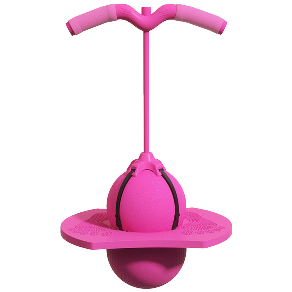 Kids Hopping Ball with Handle 26in Green Frog Jump Toy Indoor Outdoor Coordination Exercise Balance Activity Children Preschool Playtime Gar