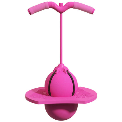 Kids Hopping Ball with Handle 26in Green Frog Jump Toy Indoor Outdoor Coordination Exercise Balance Activity Children Preschool Playtime Gar