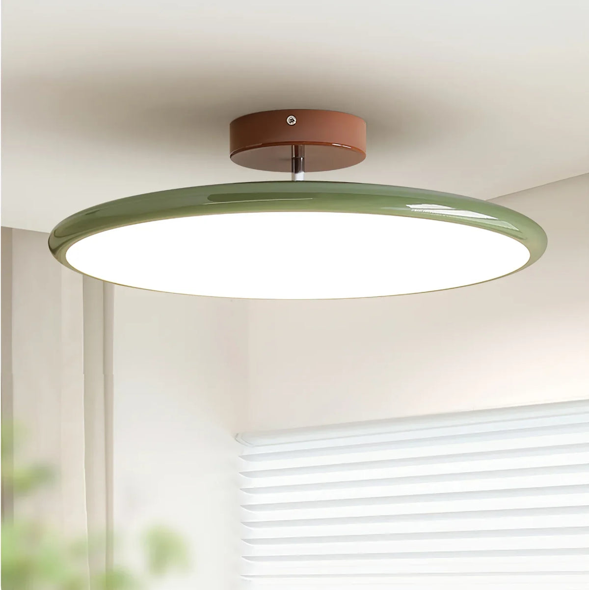 Adjustable Flush Mount Ceiling Light – Rotating LED Spotlight with Modern Minimalist Design for Kitchen, Office & Hallway – Metal &