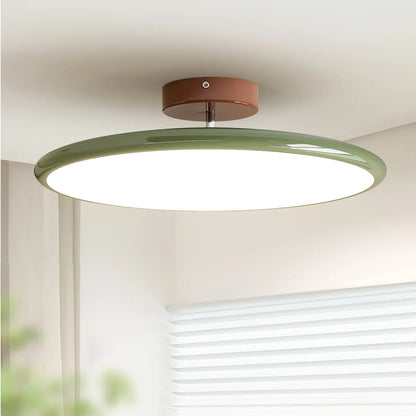 Adjustable Flush Mount Ceiling Light – Rotating LED Spotlight with Modern Minimalist Design for Kitchen, Office & Hallway – Metal &