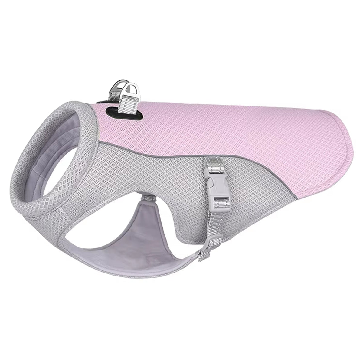 Water-Activated Dog Cooling Vest with Reflective Strips – Triple-Layer Heat Relief Harness for Summer Walks, S to 3XL