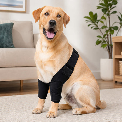 Ortekor Dual Front Leg Dog Support Brace for Walking & Rest - Adjustable Elbow Protection for Friction & Joint Support
