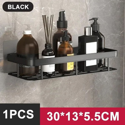 ALUVAULT – Aluminum Alloy Wall Mounted Bathroom Shelf Organizer