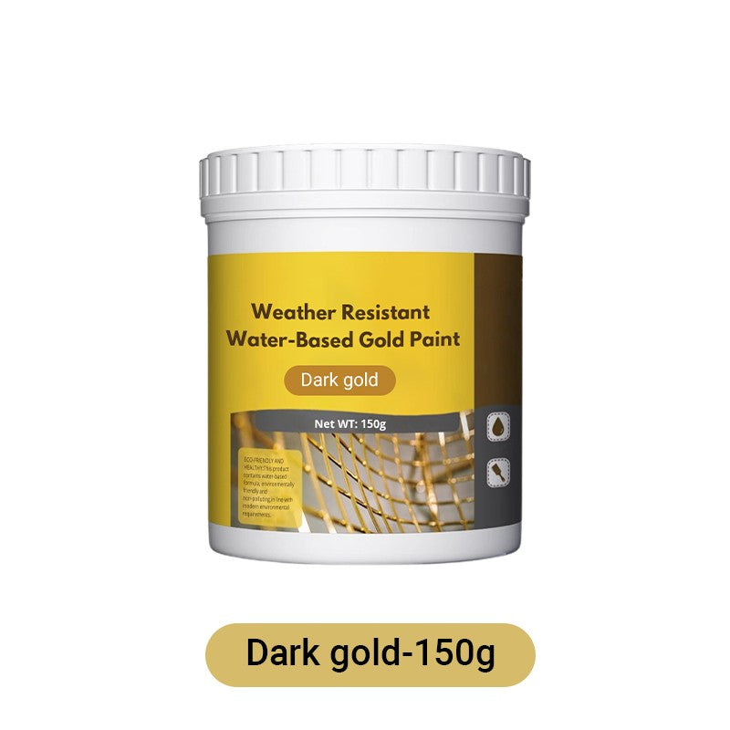 Premium Metallic Gold Paint for Wood, Metal & Stone Surfaces – Water-Based, Weather-Resistant Finish