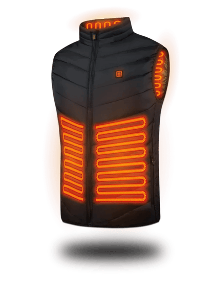 Heated Vest with 15 Heating Zones & 6 Temperature Settings for Men & Women – Rechargeable Battery-Powered Warming Jacket for Outdoor Work