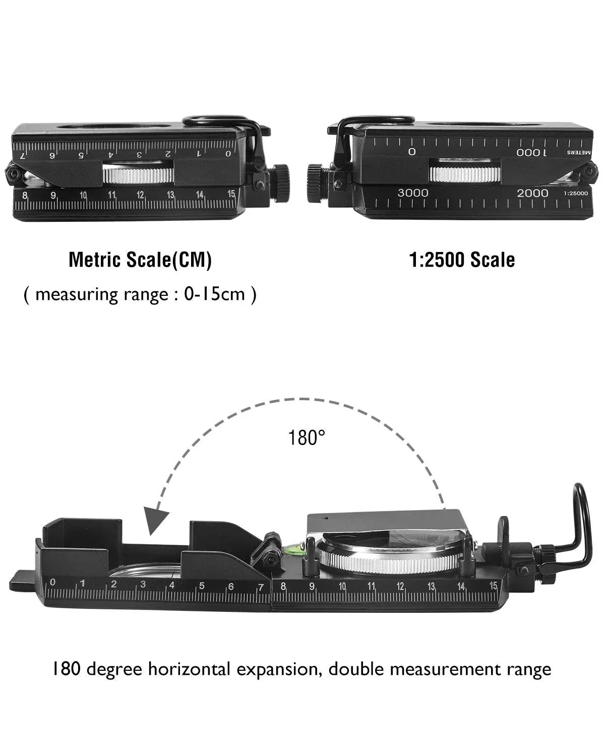 Navigator Pro | Multifunctional Military Compass with Clinometer | Shockproof & Waterproof for Outdoor Adventures