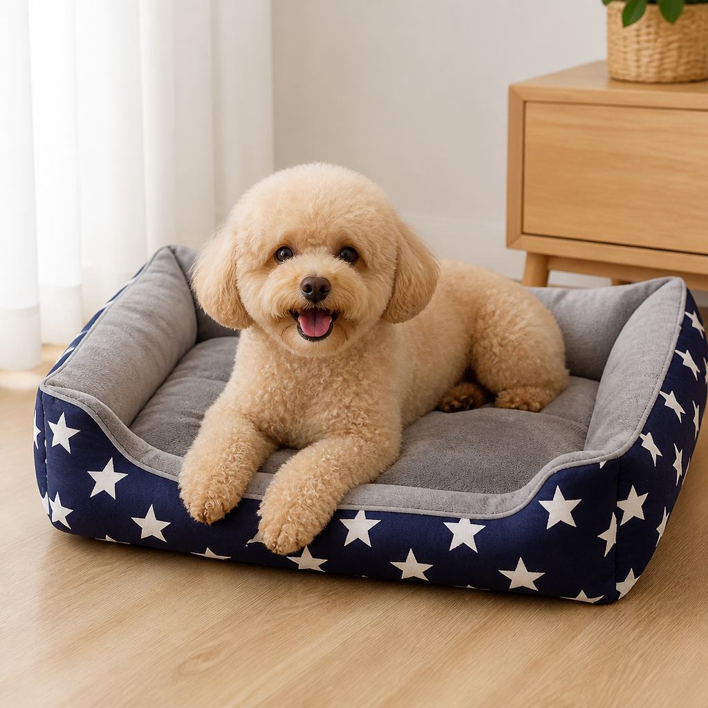Ortekor Blue Star Easy-Clean Polyester Dog Mat