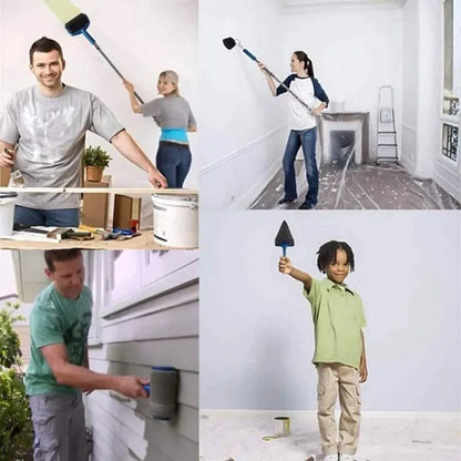 Self-Feeding Wall Applicator with Internal Paint Chamber for Fast, Drip-Free Painting of Rooms, Ceilings & Large Surfaces