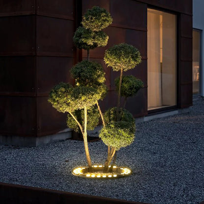 Outdoor LED Landscape Spotlight for Trees & Gardens | Aluminum Ground Light with Warm Glow | Pathway Accent Lighting | Weatherproof Garden U