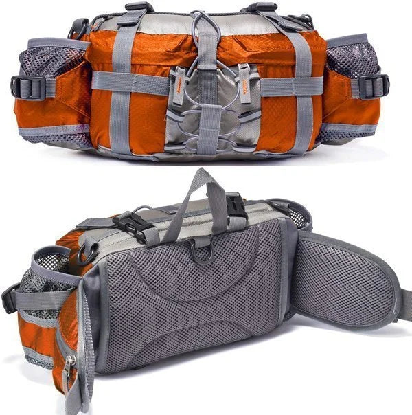 Lightweight Waterproof Running Belt Bag with Bottle Holders for Hiking, Jogging & Travel