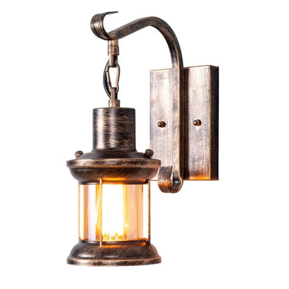 Industrial Metal Wall Sconce E27 Socket for Bedroom Living Room Hallway | Vintage Pipe Fixture Hardwired Indoor Lighting