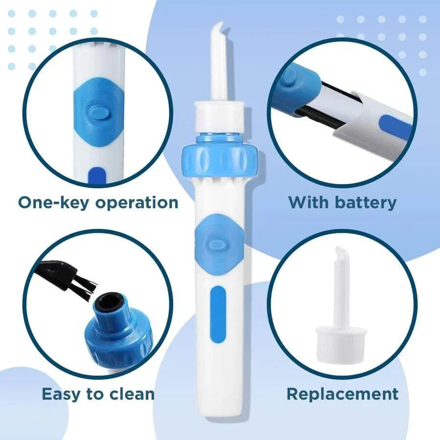 Vacuum Ear Wax Removal Tool – Gentle Suction Ear Cleaner with Soft Silicone Tips for Safe Home Care