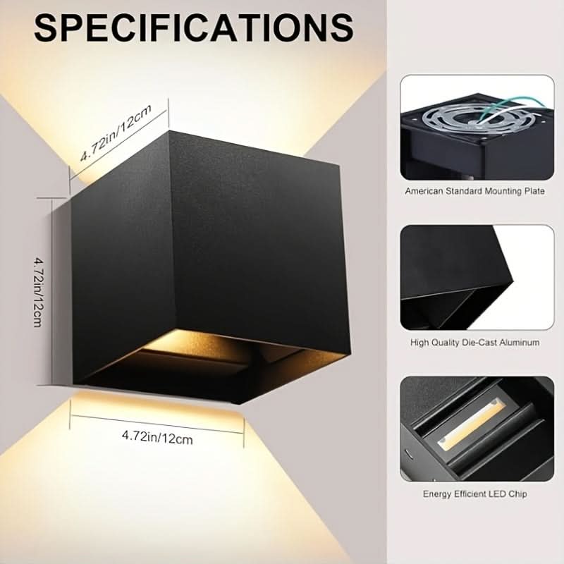 Lumeora - Square Up and Down Outdoor Wall Light
