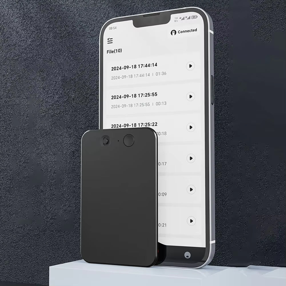 AI Voice Recorder with Real-Time Transcription & 59-Language Translation for Meetings & Interviews