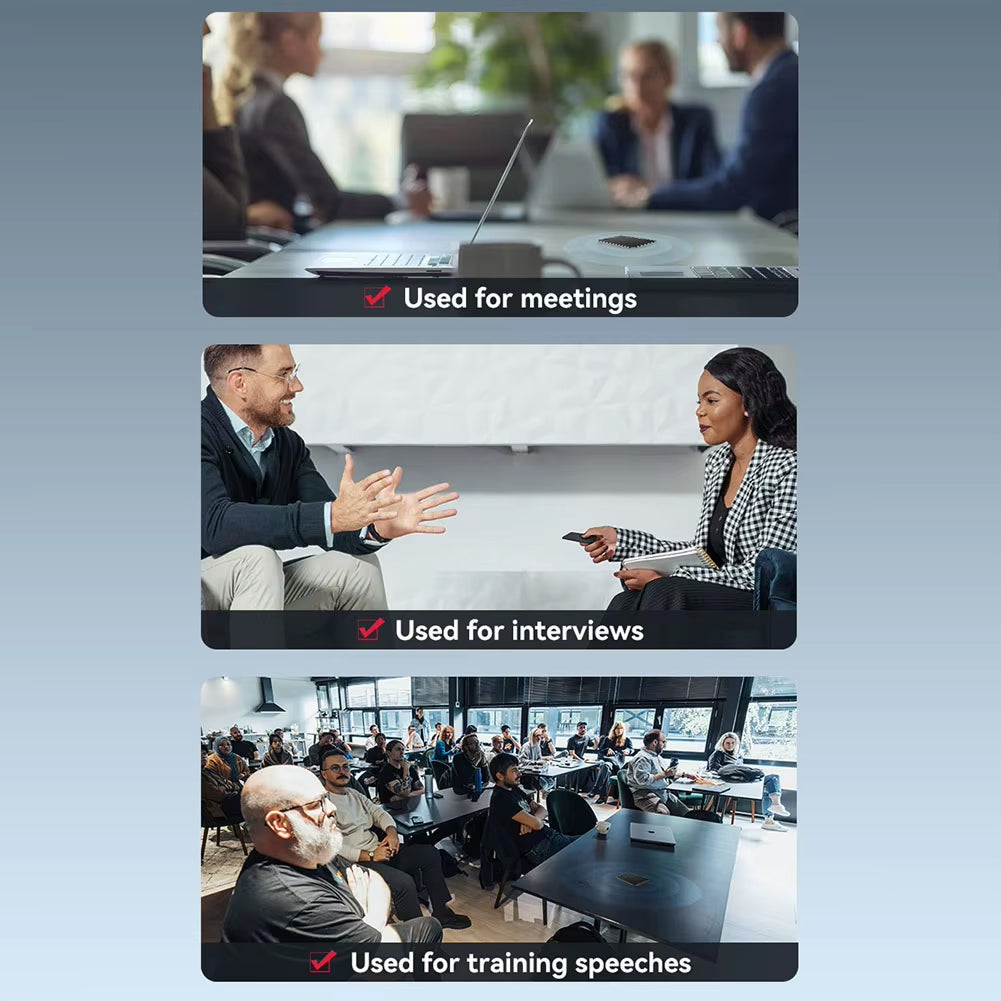 AI Voice Recorder with Real-Time Transcription & 59-Language Translation for Meetings & Interviews